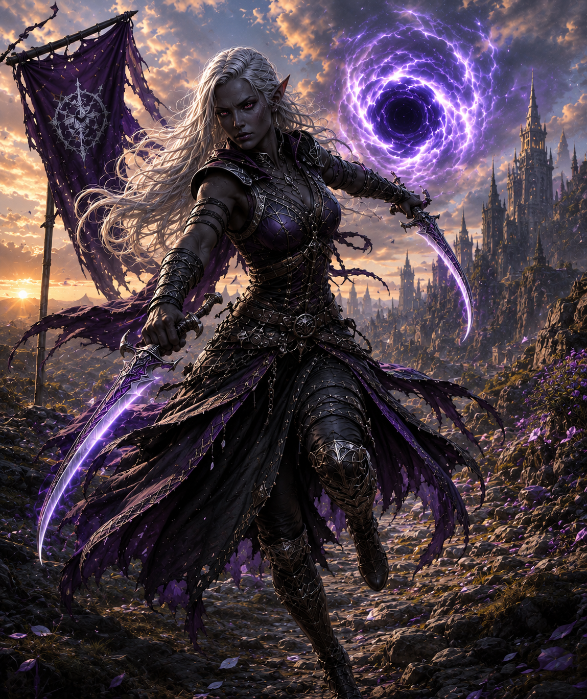 Malice, drow Twinblade and Oerth survivor